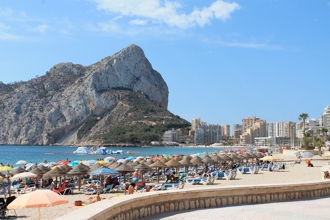 Calpe popular beach tourist attraction