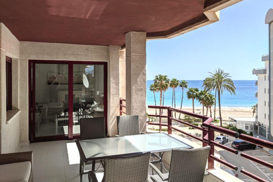 apartment balcony with beautiful sea view